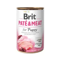 BRIT - PATE Y CARNE DE POLLO Y PAVO X400GR PARA PERRO CACHORRO