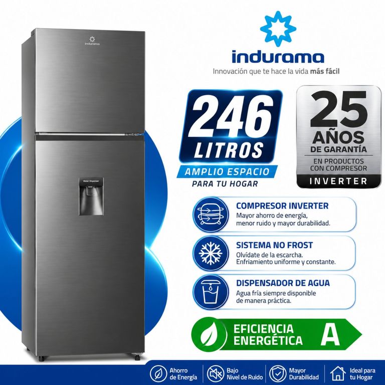 Refrigeradora 246L Top Freezer RI-389DI