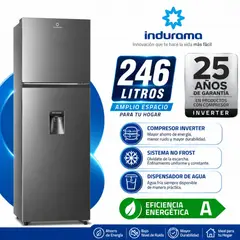 INDURAMA - Refrigeradora 246L Top Freezer RI-389DI