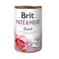BRIT - PATE DE CARNE DE POLLO Y CORDERO X 400 GR PARA PERROS