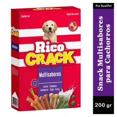 RICOCRACK - Snack para Perros Cachorros Multisabores 200 gr