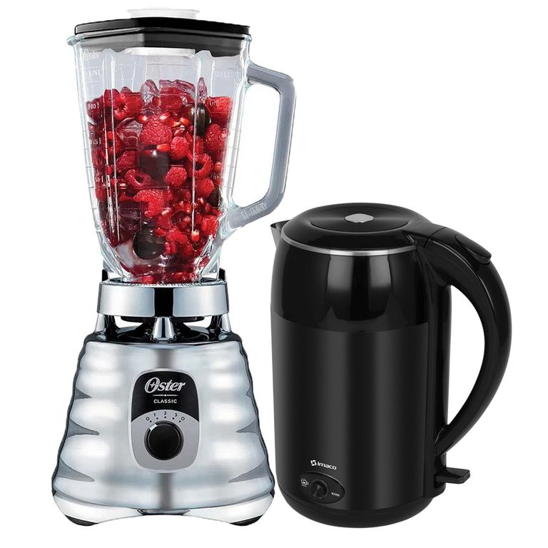 Licuadora Clásica BLST4655 + Hervidor Electrico 1.8 lt Imaco