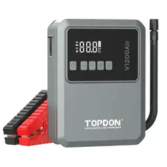 GENERICO - Arrancador, Compresor, Power band y linterna - 1200 Amperios y150 PSI + Funda no noco