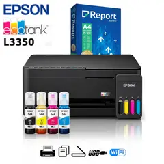 EPSON - IMPRESORA MULTIFUNCIONAL ECOTANK L3350 A COLOR USB WIFI + PAPEL A4