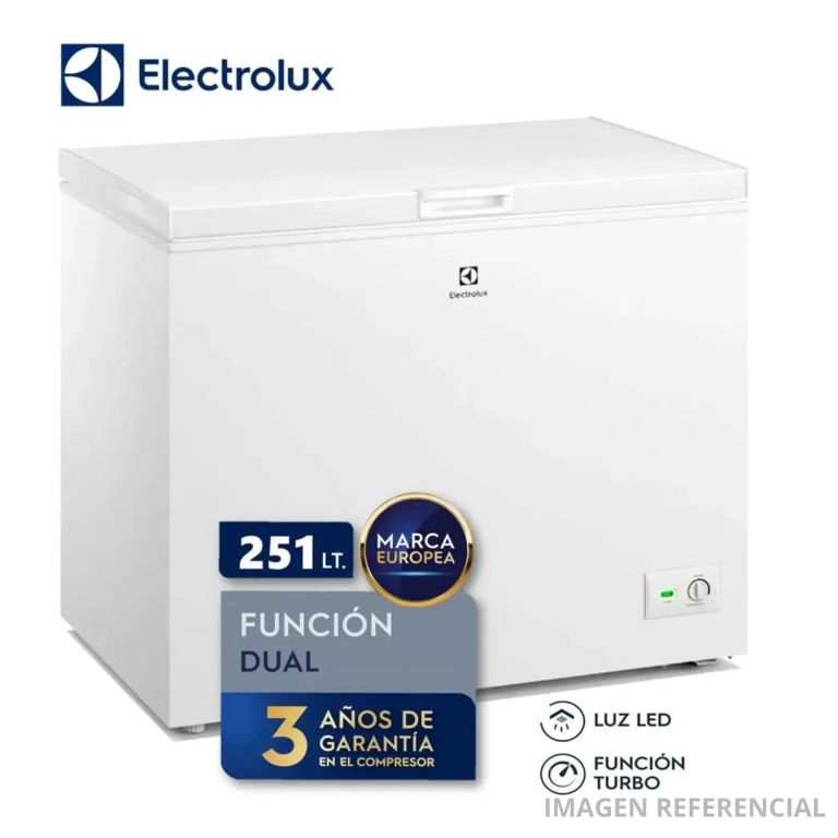 Congelador Horizontal Dual EFH25S2P4AW 251L Blanco