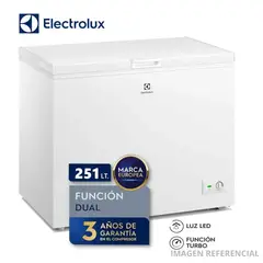 Electrolux - Congelador Horizontal Dual EFH25S2P4AW 251L Blanco