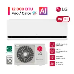 LG - DUALCOOL Aire Acondicionado Inverter 12000 BTU Función frío calor con IA