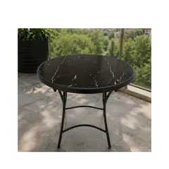 GENERICO - MESA REDONDA PLEGABLE DE VIDRIO