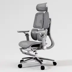 GENERICO - Silla de Escritorio Battus Prime Gris - Mecanismo Syncro - Brazos 6D - Slider