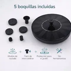 GENERICO - Fuente Solar Decorativo Flotante Para Estanques Y Piscinas ideal para Jardines