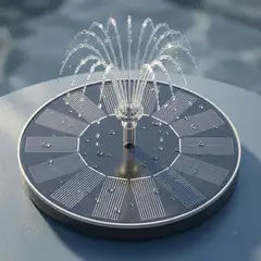 GENERICO - Fuente de Agua Solar para Jardin con 5 Modos de Rociado