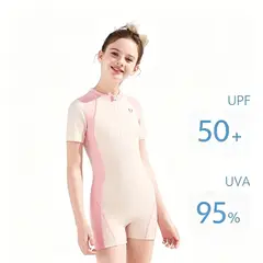 PUREPOWER - Traje de baño de una pieza con licencia oficial de Disney para niñas pequeñas lindo y elegante-130CM