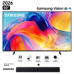 SAMSUNG - Televisor 50 Mini Led Smart UHD 4K Vision Ai UN50M70HAGXPE 2026+SOUNDBAR