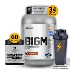 DRAGON PHARMA - Big M 2kg Ganador de masa chocolate + Creatina 300gr shaker gratis