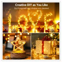 GENERICO - Luces LED Decorativas con Pila para Manualidades y Decoración