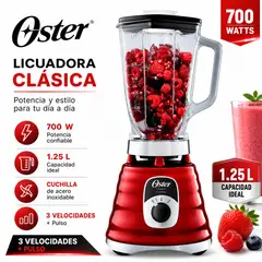 OSTER - Licuadora 1.25LT BLST4126R Rojo