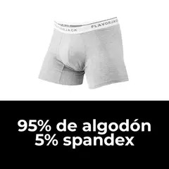 FLAVORJACK - Pack x3 Boxers Clásicos de Algodón para Hombre