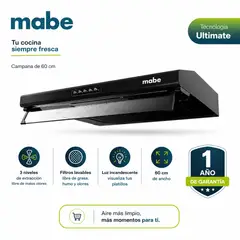 Mabe - Campana Extractora CMU6020PB0 60cm