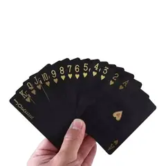 GENERICO - Juego De Cartas BLACK - Baraja De Póker - Impermeables De Pvc