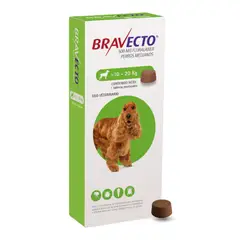 BRAVECTO - ANTIPULGAS 10 A 20KG 3 MESES