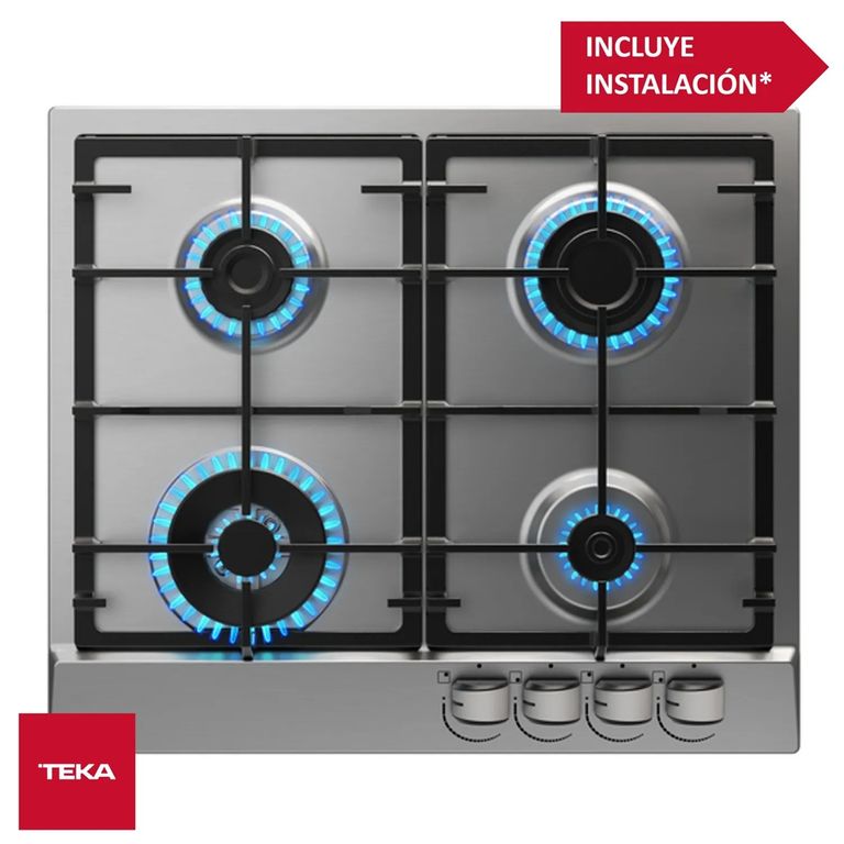 Cocina Empotrable a Gas 4 Hornillas 58cm 64320 SBA IX