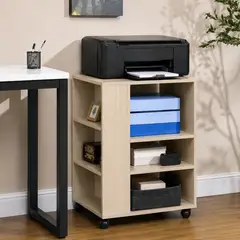 GENERICO - MUEBLE AUXILIAR DE MELAMINA PARA IMPRESORA MOVIBLE