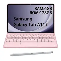 SAMSUNG - Tablet Galaxy Tab A11+ WIFI 6GB+128GB Gris+Teclado Rosa+Lápiz