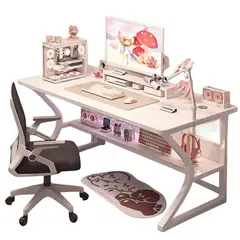 GENERICO - Mesa de escritorio gamer oficina 100 cm x 75 cm x 60 cm blanco