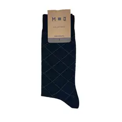 Mbo - Medias Altas Con Diseño Pack X1 Negro