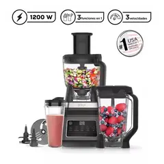 Ninja - Procesador de Alimentos y Licuadora 3 En 1 Potencia Máxima 1200W BN800EU