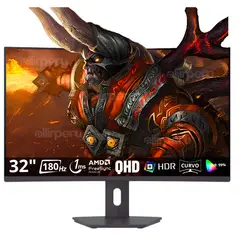 LG - Monitor Gamer UltraGear 32G600A-B 32 Curvo QHD 180Hz 1ms