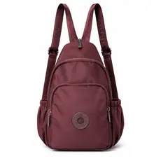GENERICO - Mochila impermeable para Mujer con Múltiples Compartimentos Color Vino