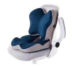GENERICO - Cojín Ortopédico Ergonómico + Espaldar Lumbar 2 Piezas con Gel y Espuma Viscoelástica