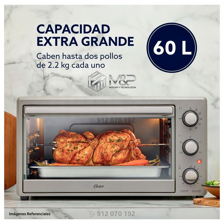 Horno XL con Rostizador de 60L Gris TSSTTV60MNS - Modelo Nuevo