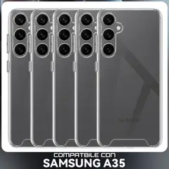 CASE - Combo 5 Space Transparente Para Samsung A35 Funda Para Celular