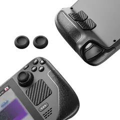 GENERICO - JSAUX Skin Antideslizante para Steam Deck LCD y OLED con Thumb Grips y Stickers Protectores