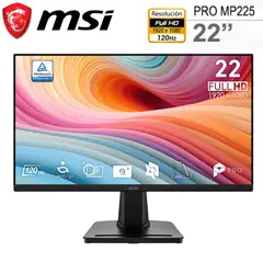 Msi - MONITOR 22 PRO MP225 E12VL FHD 120HZ 1MS
