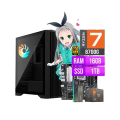 RYZEN - COMPUTADORA PC 7 8700G 16GB DDR5 1TB SSD.