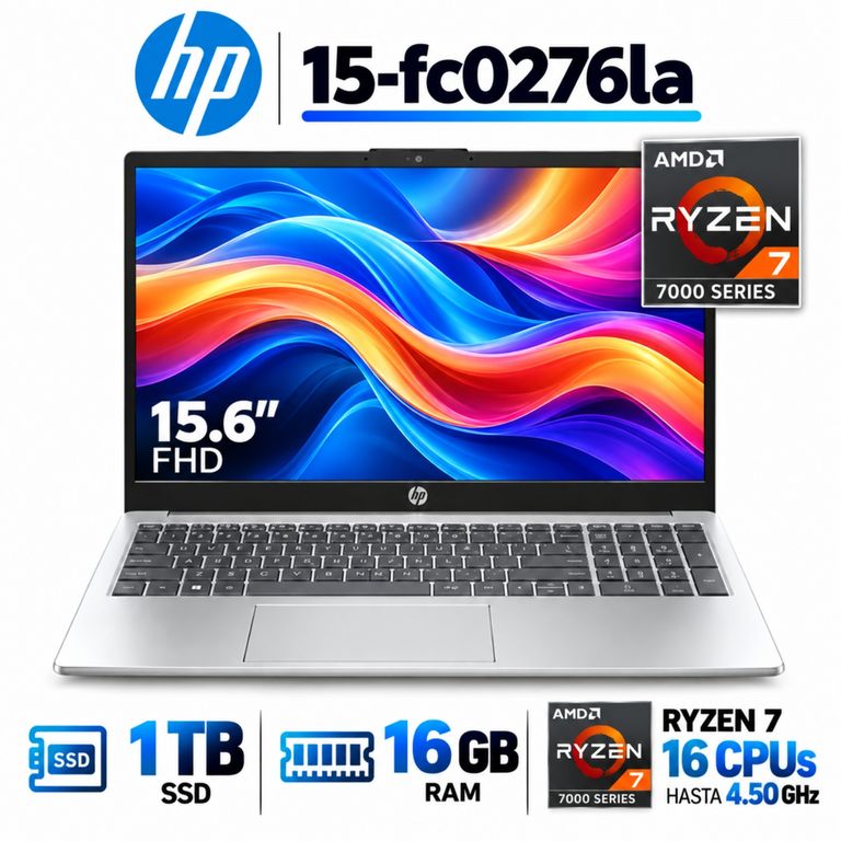 15-fc0276la Ryzen 7-7730U, 16GB RAM, 1TB SSD, 15.6″ FHD, Win