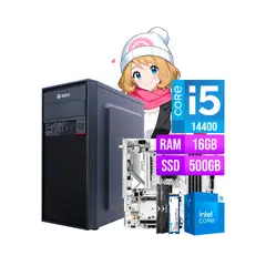 INTEL - COMPUTADORA PC OFICINA CORE I5 14400 16GB DDR5 SSD 500GB M.2