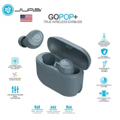 Skullcandy - JLAB GO POP + Audifonos Bluetooth TWS - Gris Azulado - No Smokin Buds