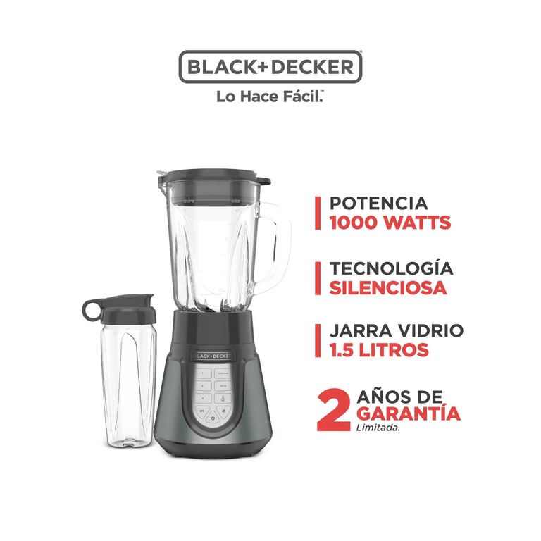 Licuadora BLACK+DECKER 1.5L BL1516-3MDCL Negro