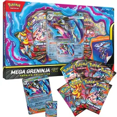 POKEMON - Cartas TCG - Mega Greninja Cards Set Premium Español
