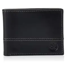 GENERICO - Billetera Moda Hombre 3 Cuerpos Cuero Negro