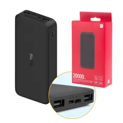 XIAOMI - Power Bank 20000 Mah Carga Rápida Negro