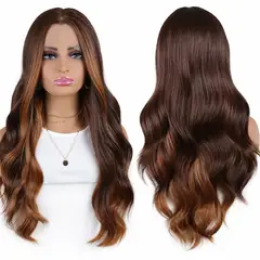 GENERICO - Peluca Seminatural De Alta Calidad Lace Front Bony 66cm240gr