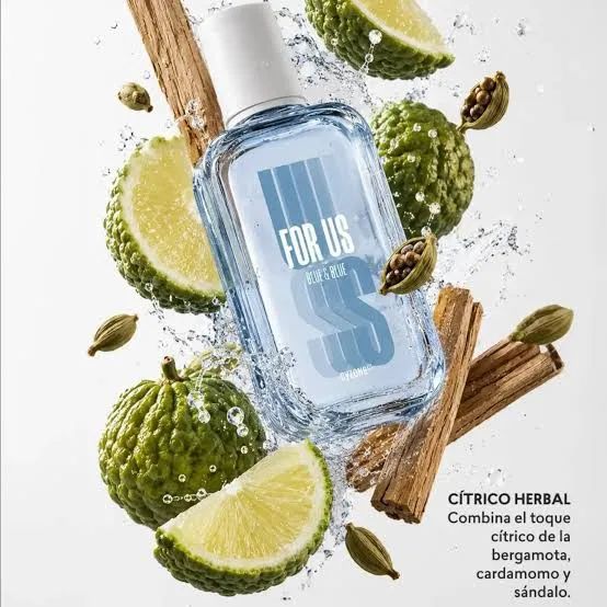 Perfume For us blue and blue -
