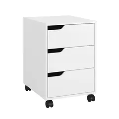 GENERICO - Cajonera De Melamina Movible 3 Cajones Con Rueda