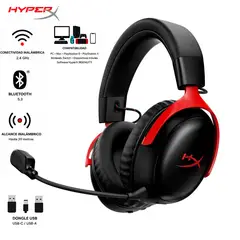 HYPERX - Audífonos Gamer Cloud III S Wireless Bluetooth 5.3 120H Negro/Rojo