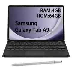 SAMSUNG - Tablet Galaxy Tab A9+ WIFI 4GB+64GB Gris+Teclado Negro+Lápiz